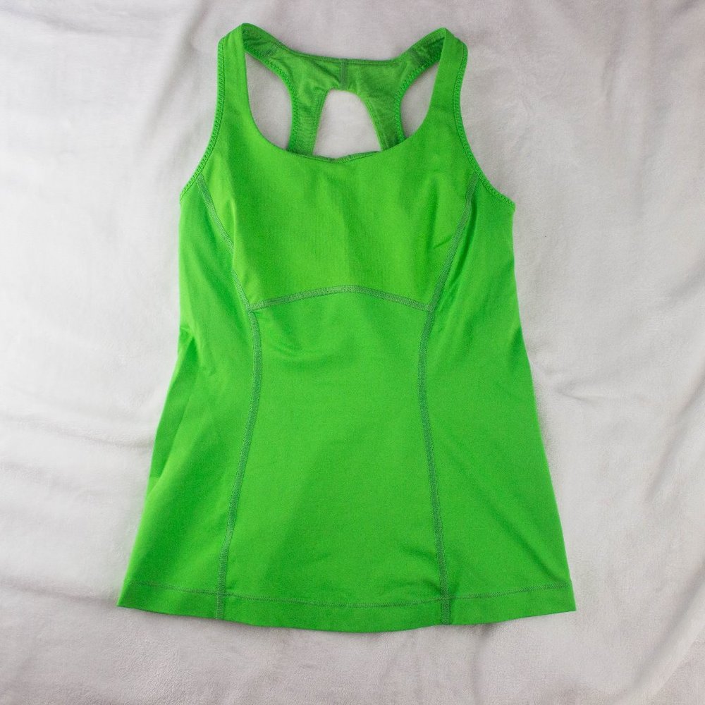 Lululemon Bright Green tank top